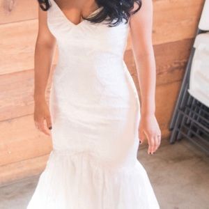Zac Posen Trumpet lace wedding dress